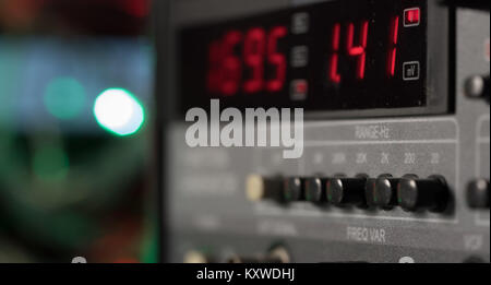 display of electronic measuring instrument Stock Photo