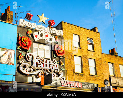 Decorated shop front in Camden Town - London, England Stock Photo