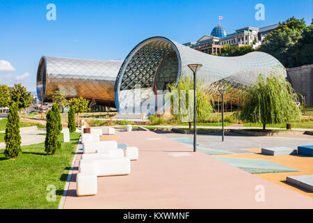 TBILISI, GEORGIA - SEPTEMBER 16, 2015: Rike park is a part of modern Tbilisi, Georgia Stock Photo