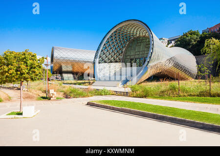 TBILISI, GEORGIA - SEPTEMBER 16, 2015: Rike park is a part of modern Tbilisi, Georgia. Stock Photo