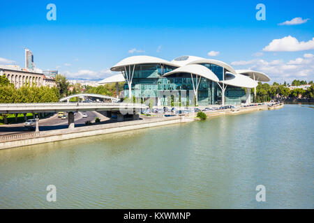 TBILISI, GEORGIA - SEPTEMBER 16, 2015: New building of Ministry of Justice and Civil Registry Agency in Tbilisi, Georgia. Stock Photo