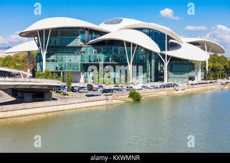 TBILISI, GEORGIA - SEPTEMBER 16, 2015: New building of Ministry of Justice and Civil Registry Agency in Tbilisi, Georgia. Stock Photo