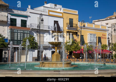 Plaza del Cabildo, Sanlúcar de Barrameda, Spain Stock Photo
