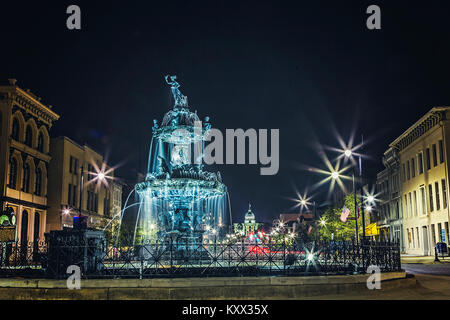 Court Square Fountain, Montgomery, Alabama Stock Photo