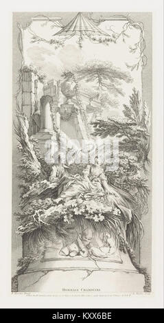 François Boucher - Hommage Champètre (Pastorale) in Nouveaux Morceaux pour des Paravents (New Concepts for Screens) - Google Art Project Stock Photo