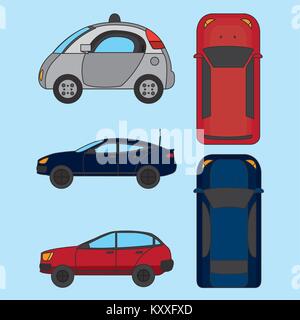 Autonomus car design Stock Vector