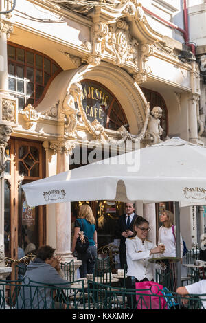The Majestic Cafe on the Rua Santa Catarina  in central Porto, Portugal Stock Photo