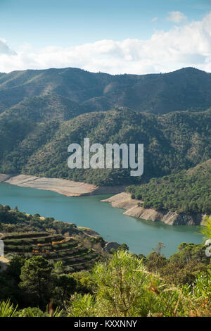 Embalse (Reservoir) de la Concepción. Istan, Malaga province, Andalusia, Spain. Stock Photo