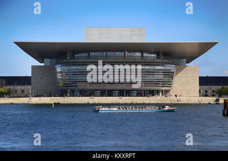 COPENHAGEN, DENMARK - AUGUST 15, 2016 The Copenhagen Opera House which is located in the Holmen, building designed by Henning Larsen on December 28, 2 Stock Photo