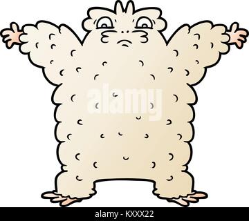 cartoon yeti Stock Vector