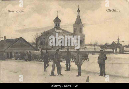 Halšany, Zamkavaja. Гальшаны, Замкавая (1916) Stock Photo