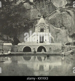 Hill Temple in the Himalayas, near Hardwar Stock Photo