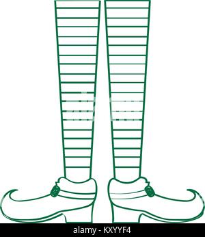 Pair of elven legs Stock Vector