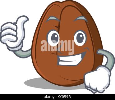 Coffee Bean Mascot with Thumbs Up - A cartoon illustration of a Coffee ...