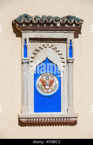 TANGIER, MOROCCO - MARCH 02, 2016: Tangier American Legation Institute for Moroccan Studies is a cultural center, museum and a research library. Tangi Stock Photo