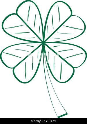 Isolated traditional clover outline Stock Vector Image & Art - Alamy