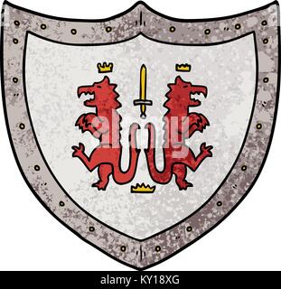 cartoon heraldic shield Stock Vector Image & Art - Alamy