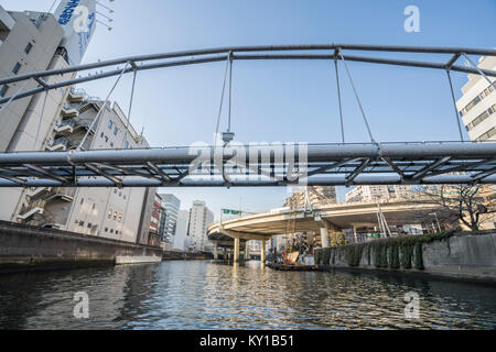 Tokyo River Cruising, Nihonbashi River, Chuo-Ku, Tokyo, Japan Stock Photo