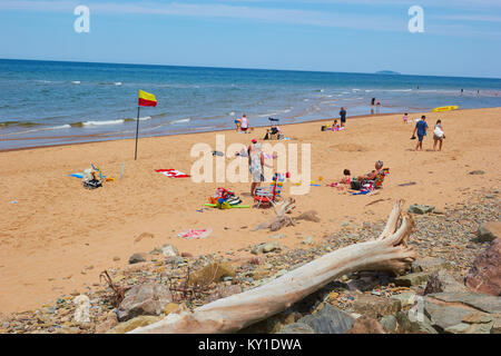 Inverness beach, Inverness County, Cape Breton Island, Nova Scoatia, Canada. West coast of Cape Breton Island on the Gulf of St Lawrence Stock Photo