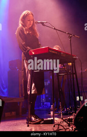 The Swedish singer, songwriter and musician Alice Boman performs a concert at Rockefeller during the Norwegian showcase festival and music conference by:Larm 2016 in Oslo. Norway, 06/03 2016. Stock Photo