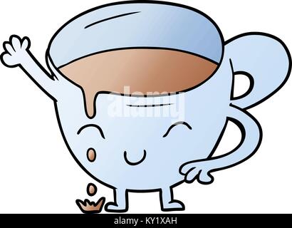 cartoon spilled teacup Stock Vector Image & Art - Alamy