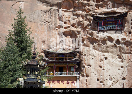 ZHANGYE, CHINA - CIRCA MAY 2017  Matisi monastery Stock Photo