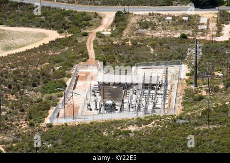 Hermanus Wesstern cape South Africa. December 2017. An overview of an electricity supply station. Stock Photo