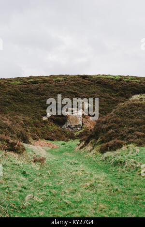 Landscapes from a walk from Hathersage to Stanage Edge in the Peak District, Derbyshire. Stock Photo