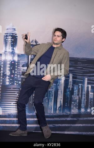 Seoul, Korea. 11th Jan, 2018. Dylan O'Brien, Thomas Brodie-Sangster and Ki Hong Lee etc. attend the production conference of The Death Cure in Seoul, Korea on 11th January, 2018.(China and Korea Rights Out) Credit: TopPhoto/Alamy Live News Stock Photo