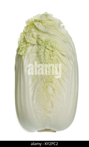 One lofty Beijing cabbage on light background. Stock Photo