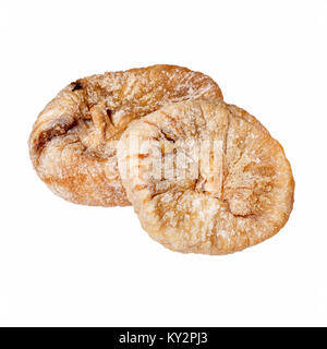 Dried fig fruits isolated on white. Stock Photo