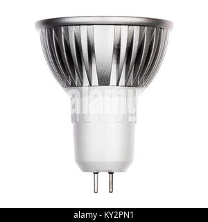 LED light bulb with GU5.3 socket Isolated on white Stock Photo
