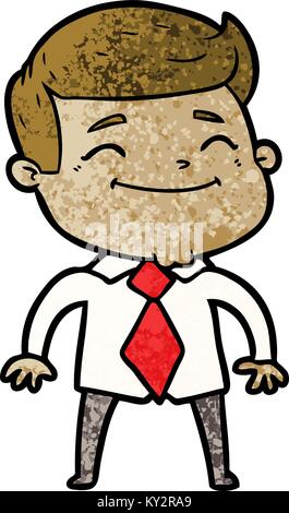Businessman smiling cartoon Stock Vector Image & Art - Alamy