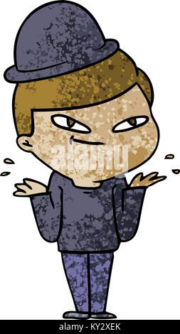 cartoon boy in bowler hat Stock Vector Image & Art - Alamy