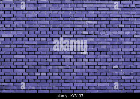 blue izis colored brick wall background Stock Photo