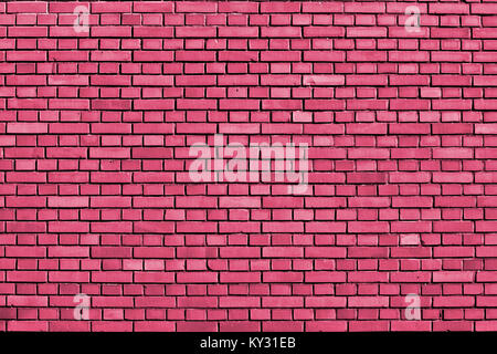 honeysuckle colored brick wall background Stock Photo