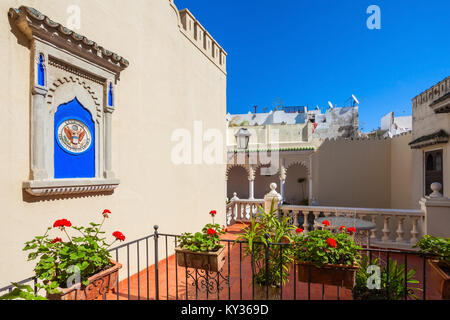 TANGIER, MOROCCO - MARCH 02, 2016: Tangier American Legation Institute for Moroccan Studies is a cultural center, museum and a research library. Tangi Stock Photo