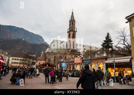 Christmas market, Bolzano, Bozen, Trentino Alto Adige, Italy Stock Photo