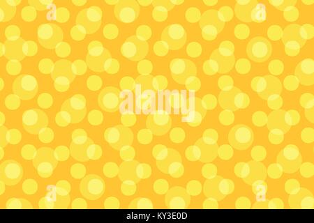 Pop art yellow background polka dot Stock Vector