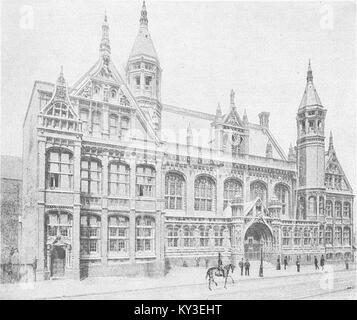 WARCS New law courts, Birmingham 1891. The Graphic Stock Photo