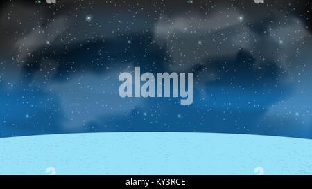 Naturalistic Starry Sky at Night. Vector Illustration. Stock Vector