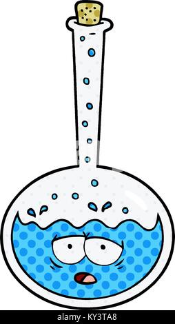 freehand drawn cartoon chemical reaction Stock Vector Image & Art - Alamy