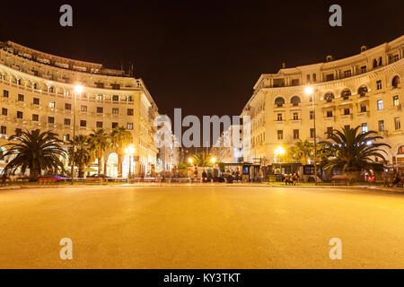 THESSALONIKI, GREECE - OCTOBER 11, 2016: Aristotelous Square is the main city square of Thessaloniki, Greece and is located on Nikis avenue, on the wa Stock Photo