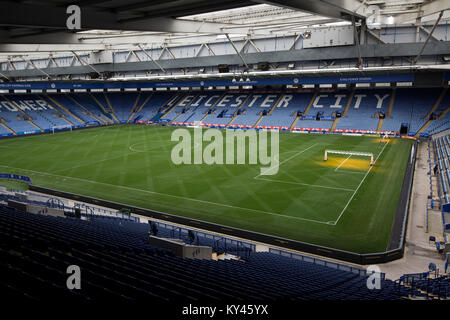 Leicester City football club's King Power stadium. Leicester City were on the brink of being surprise winners of the English Premier League in the 2015-16 season. Stock Photo