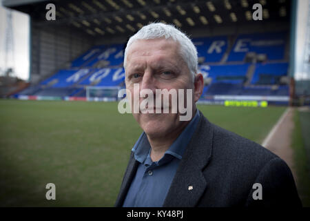 Mark Palios, executive chairman of Tranmere Riovers, pictured at the club's Prenton Park stadium. Palios was an English chartered accountant, football administrator and former professional footballer. In August 2014 it was announced that he and his wife Nicola were taking ownership of Tranmere Rovers F.C., where he had once been a player. Stock Photo