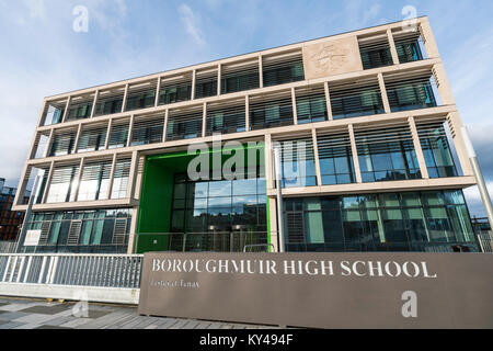 New Boroughmuir High School nearing completion in Edinburgh, Scotland, United Kingdom. Stock Photo