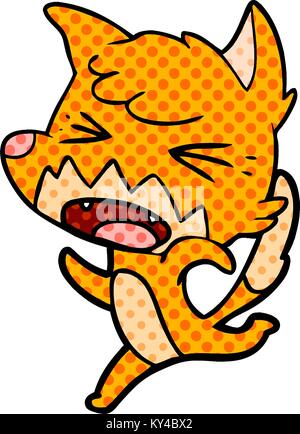 angry cartoon fox running Stock Vector Image & Art - Alamy
