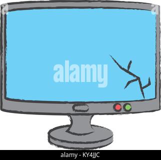 computer monitor icon Stock Vector