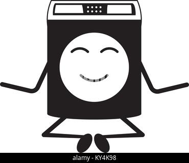 Microwave Kitchen Appliance Cute Kawaii Cartoon Stock Vector (Royalty Free)  756591058