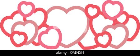 Hearts and love icons Stock Vector